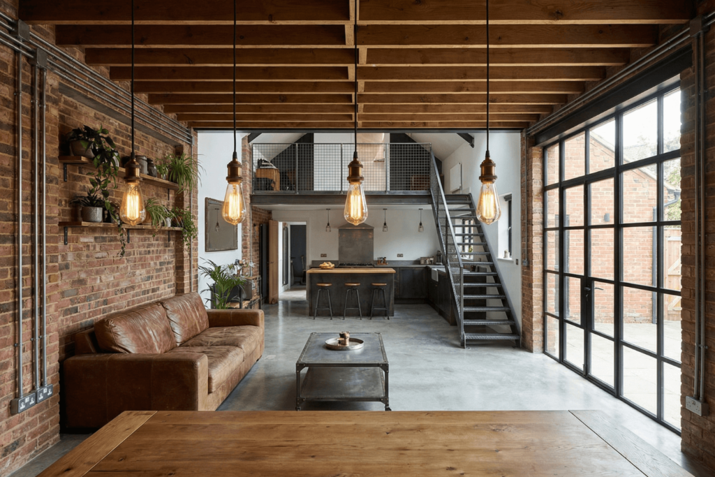 The "Industrial Loft" ADU Conversion 1