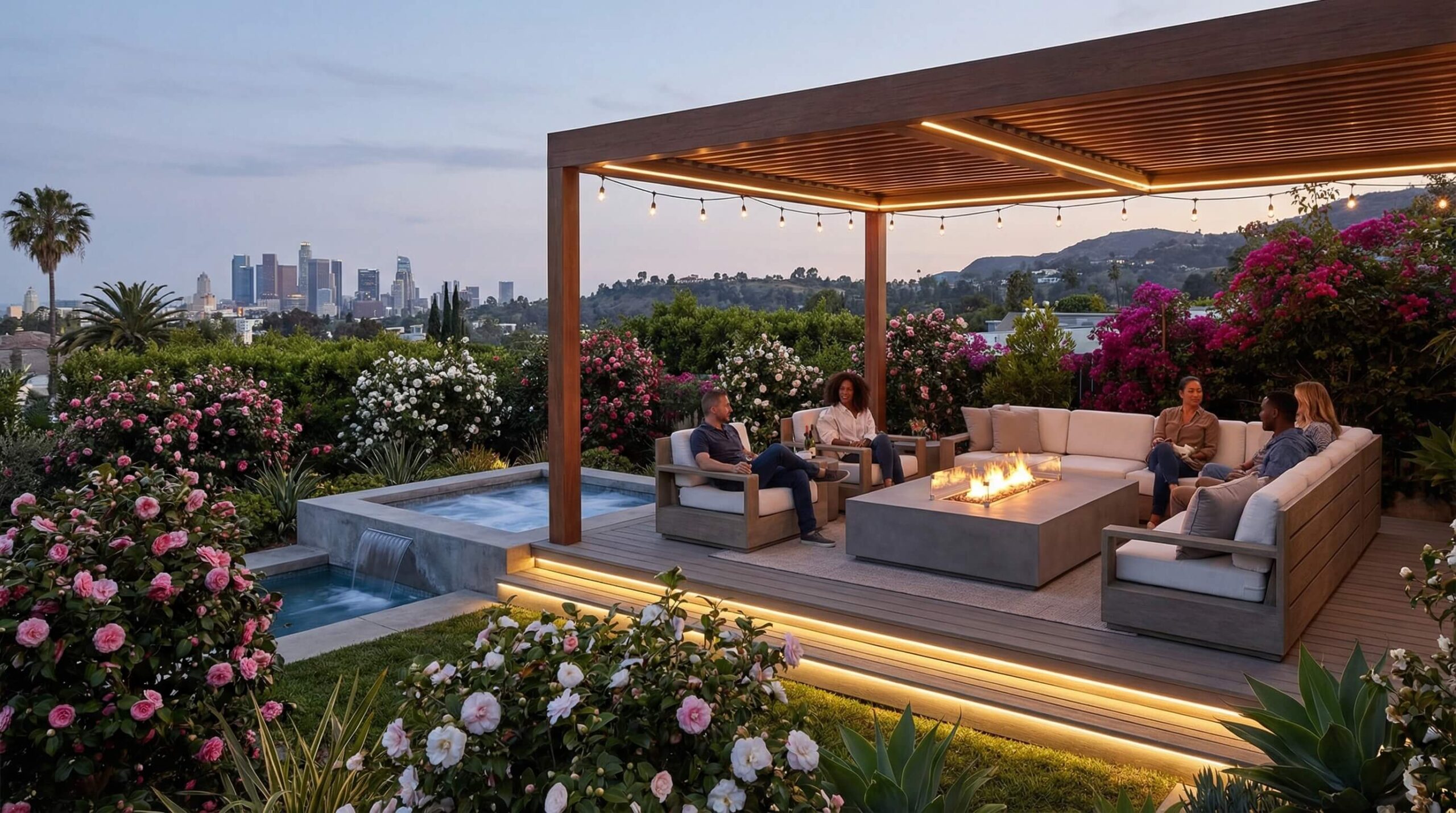 Backyard Transformation Los Angeles — Outdoor Living Space by Precise Building & Restoration