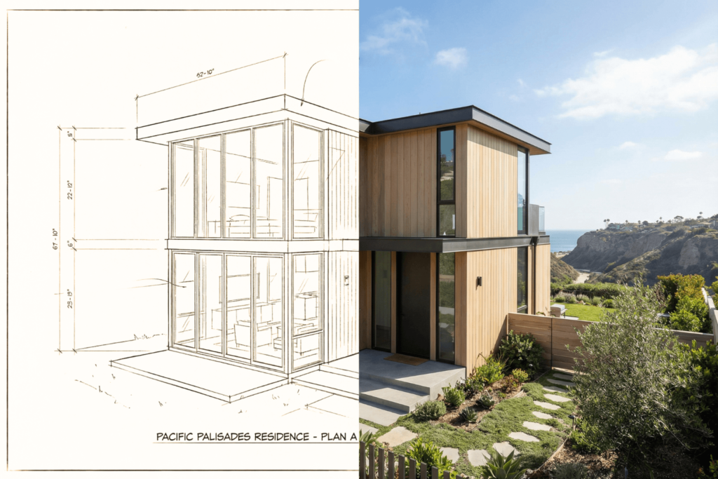 next. The reality of a Palisades fire home rebuild is that it's one of the most complex construction projects a homeowner can navigate — especially in coastal Los Angeles, where permits, zoning laws, California building codes, and Coastal Commission regulations all layer on top of each other like a bureaucratic lasagna. It's a lot.