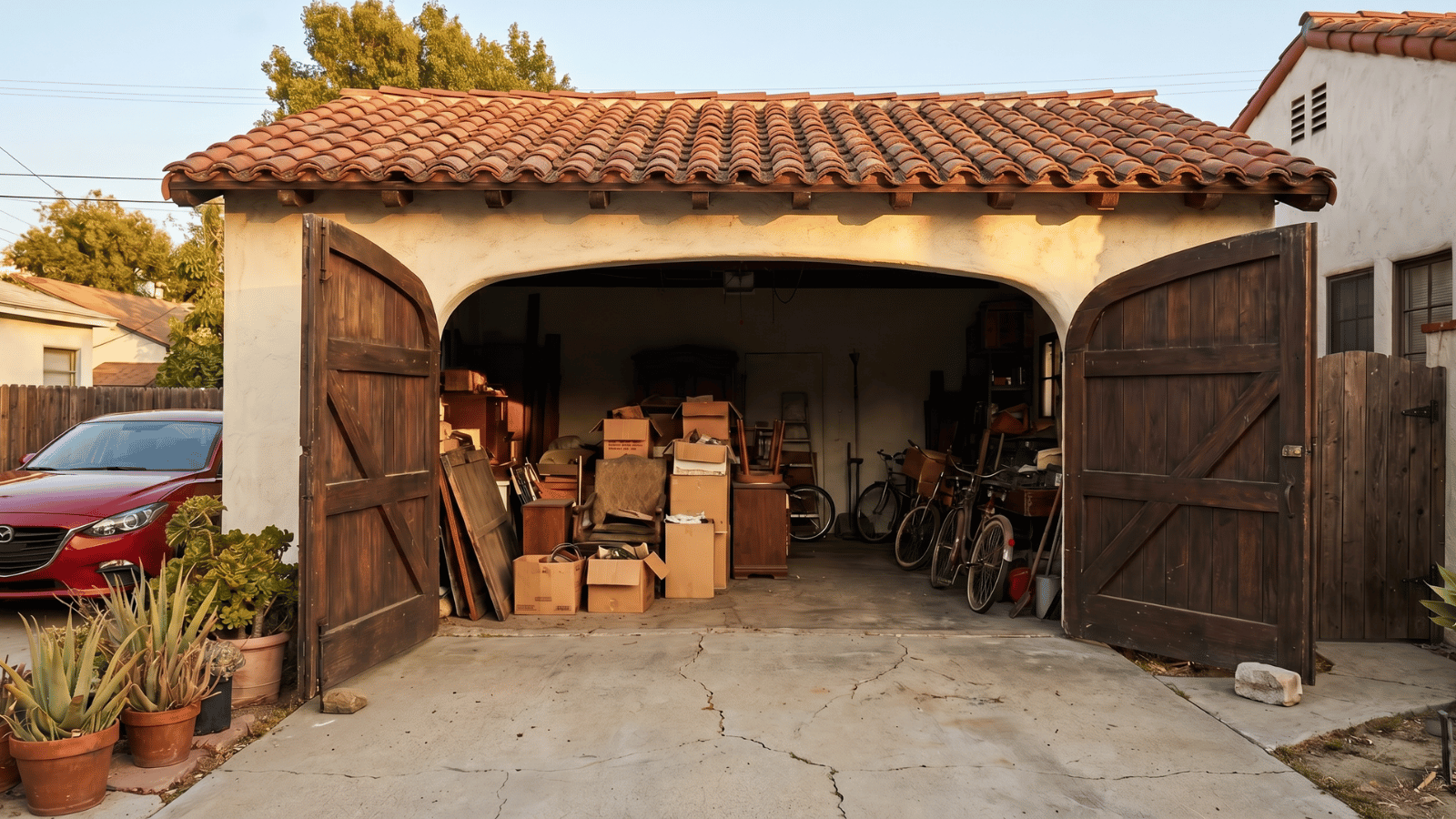 before garage conversion