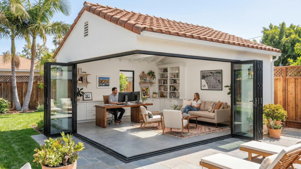 garage conversion project in Los Angeles