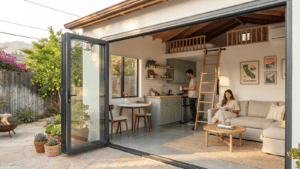 modern garage conversion in Los Angeles area
