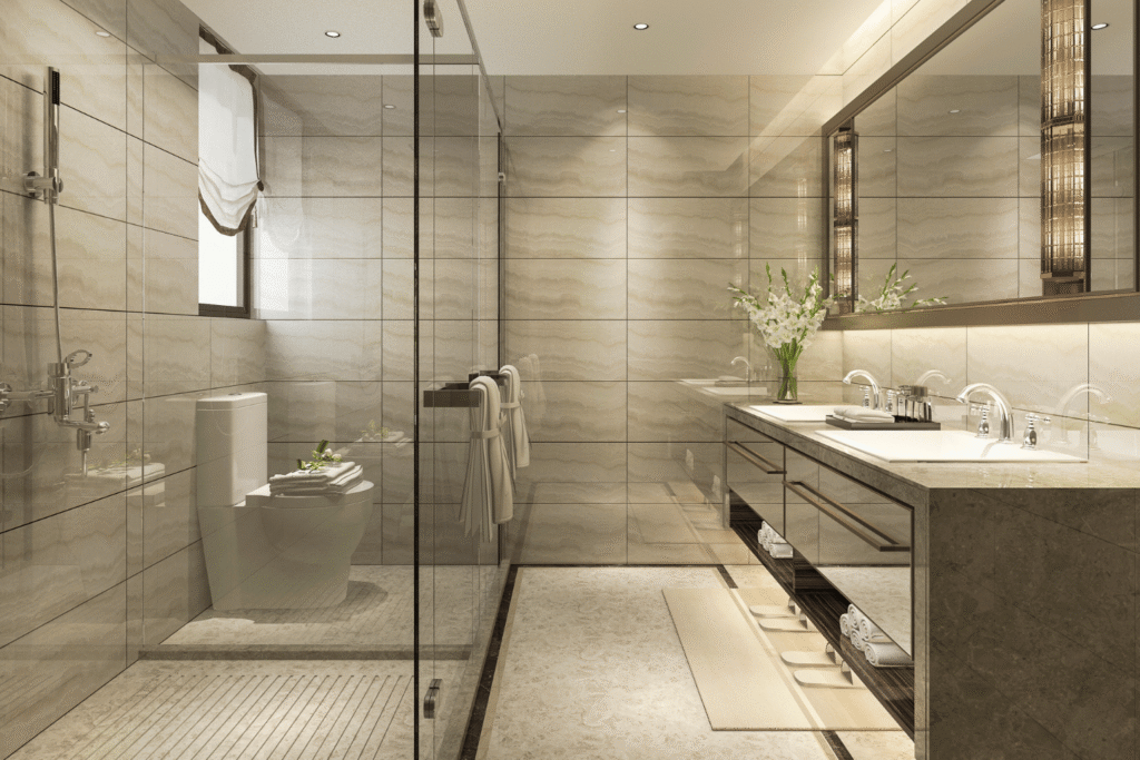 Modern Spa Bathroom Remodeling — Calabasas