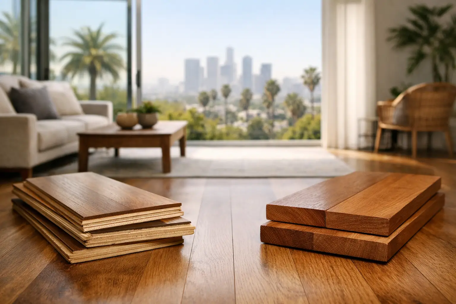 Engineered Hardwood vs. Solid Hardwood for Los Angeles Homes