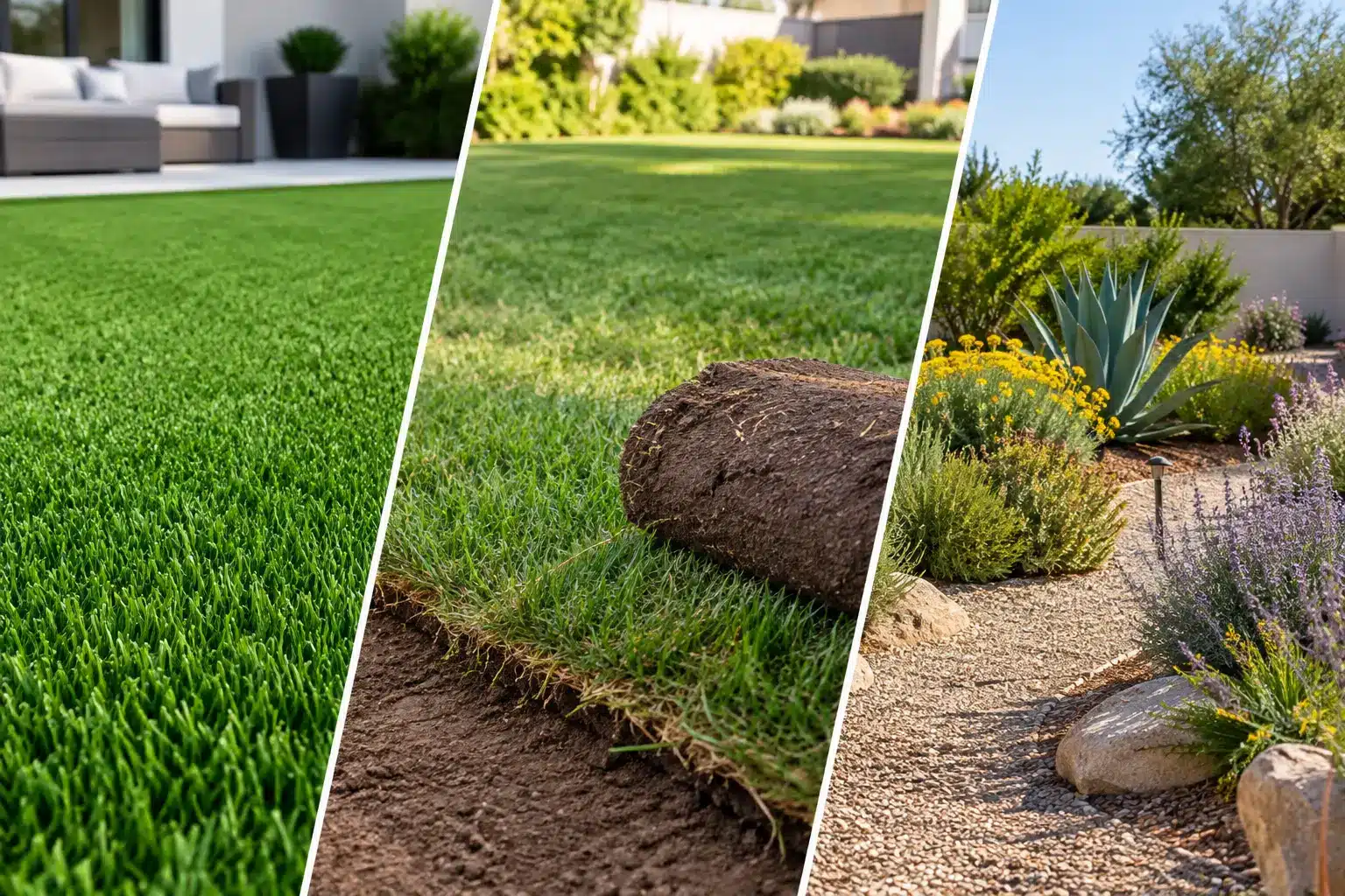 Artificial Turf vs. Sod vs. Drought-Tolerant Landscaping